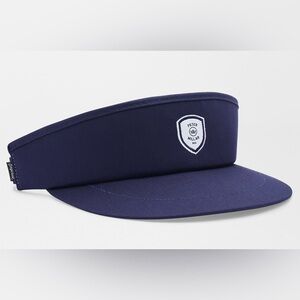 Peter Millar Navy Blue Visor with Embroidered Crest